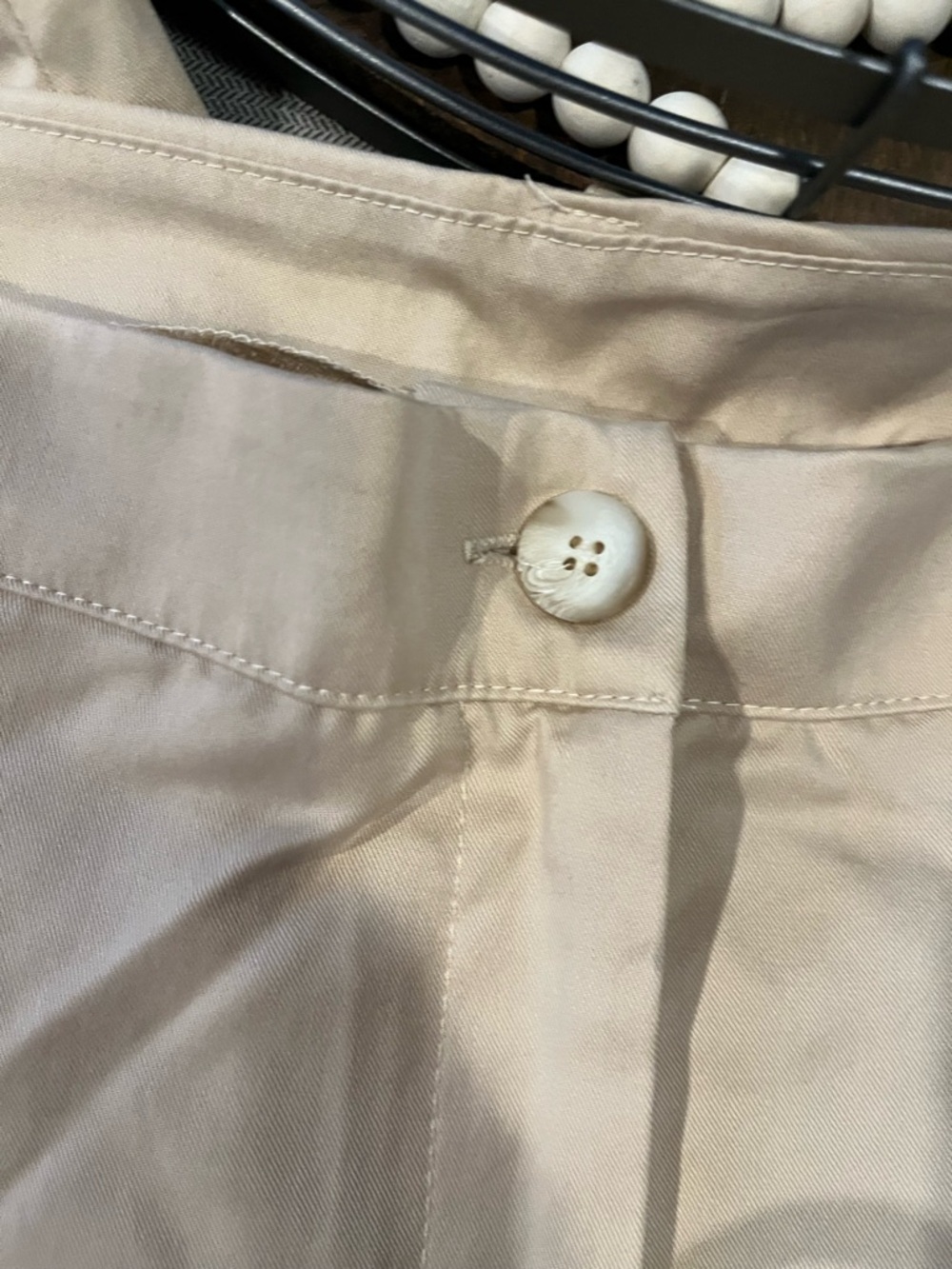 AMADI BY ANTHROPOLOGIE Beige High-Waist Pleated Trousers Size: XL NWT - Picture 5 of 12